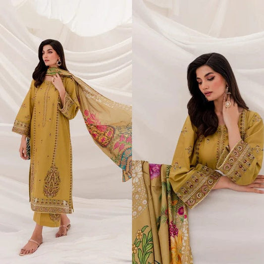 Sapphire SP-857 Embroidered Lawn 3pc