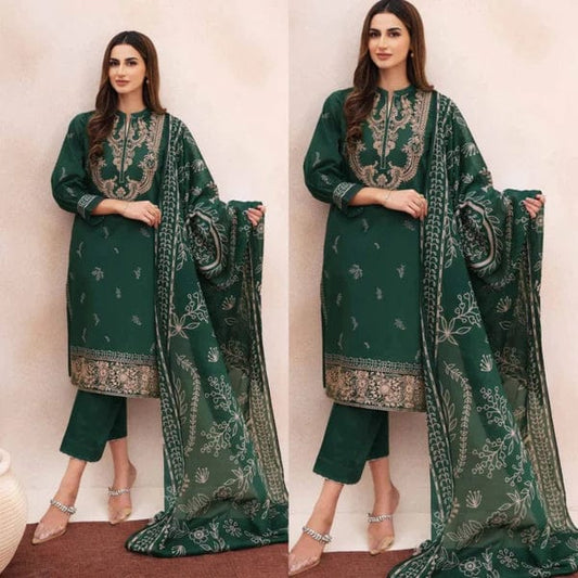 Sapphire SPW-758 Dhanak  Embroidered 3pc